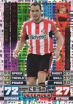 John O'Shea Sunderland 2014/15 Topps Match Attax Man of the Match #391